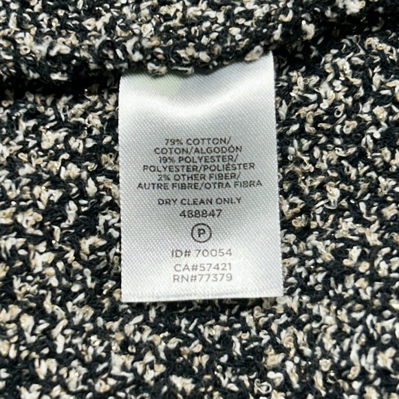 Ann Taylor Shimmer Tweed Crossover Top Size Medium - Picture 4 of 8